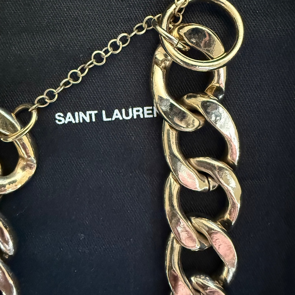Saint Laurent Bold Gold Necklace - Picture 4 of 7